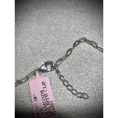 Diamond Bar Necklace / Diamond Bar 1.50 Carat Necklace/ Diamond 1.50ct Necklace / Pavè Diamond Bar Necklace