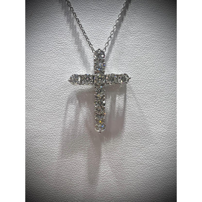 Diamond Cross Necklace/ Diamond Cross/ Diamond Cross 1.76 Carats/ Cross Pendant