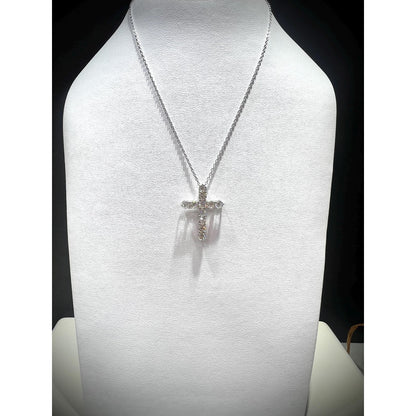 Diamond Cross Necklace/ Diamond Cross/ Diamond Cross 1.76 Carats/ Cross Pendant