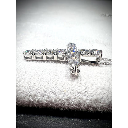 Diamond Cross Necklace/ Diamond Cross/ Diamond Cross 1.76 Carats/ Cross Pendant