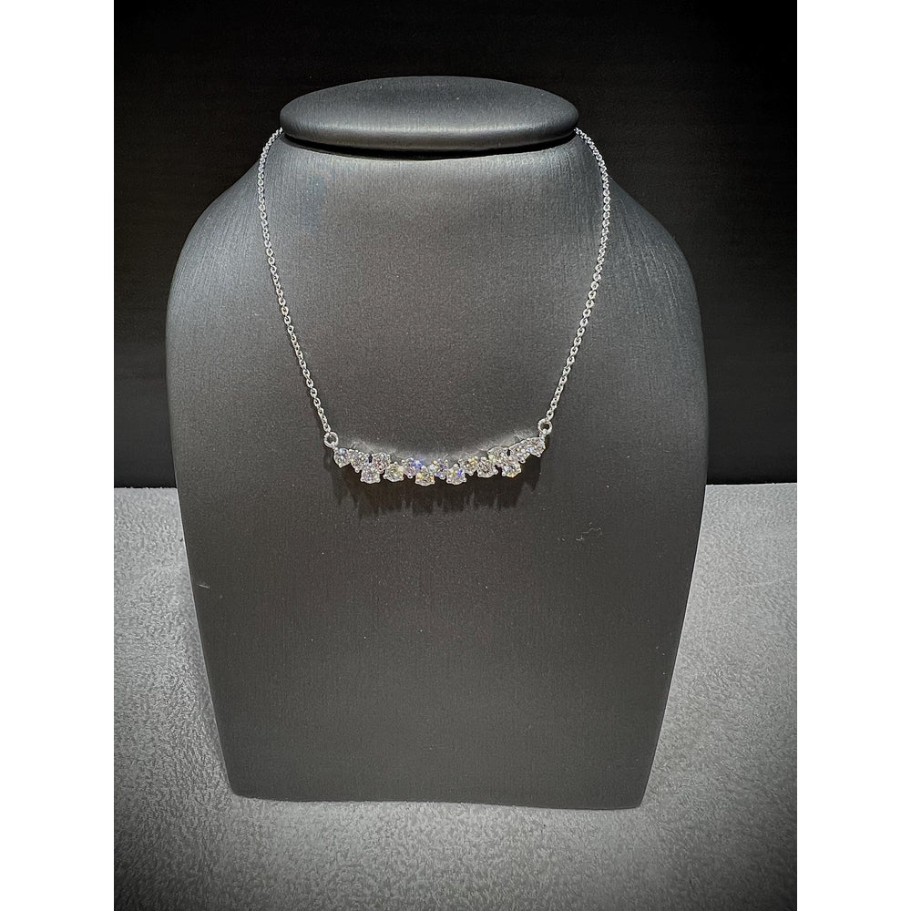Diamond Bar Necklace / Diamond Necklace / Diamond 1.10 Carat Necklace / Diamond Bar / Diamond Pendant