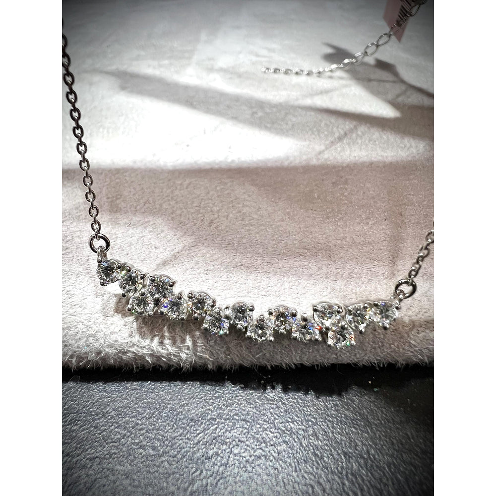 Diamond Bar Necklace / Diamond Necklace / Diamond 1.10 Carat Necklace / Diamond Bar / Diamond Pendant