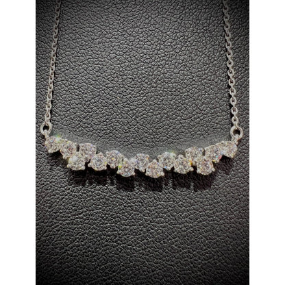 Diamond Bar Necklace / Diamond Necklace / Diamond 1.10 Carat Necklace / Diamond Bar / Diamond Pendant