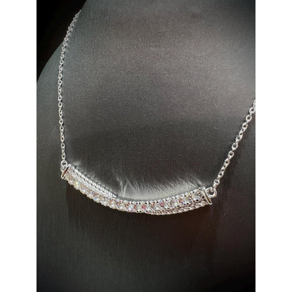 Diamond Bar Necklace / Diamond Necklace / Diamond 0.77 Carat Necklace / Diamond Bar / Diamond Pendant