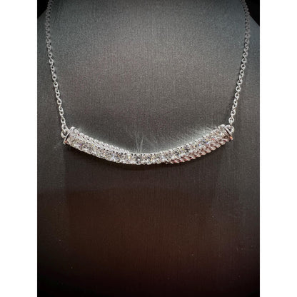 Diamond Bar Necklace / Diamond Necklace / Diamond 0.77 Carat Necklace / Diamond Bar / Diamond Pendant