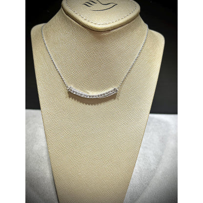 Diamond Bar Necklace / Diamond Necklace / Diamond 0.77 Carat Necklace / Diamond Bar / Diamond Pendant