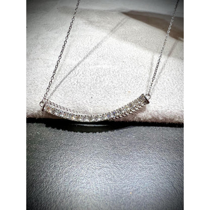 Diamond Bar Necklace / Diamond Necklace / Diamond 0.77 Carat Necklace / Diamond Bar / Diamond Pendant