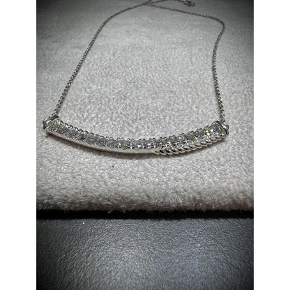 Diamond Bar Necklace / Diamond Necklace / Diamond 0.77 Carat Necklace / Diamond Bar / Diamond Pendant