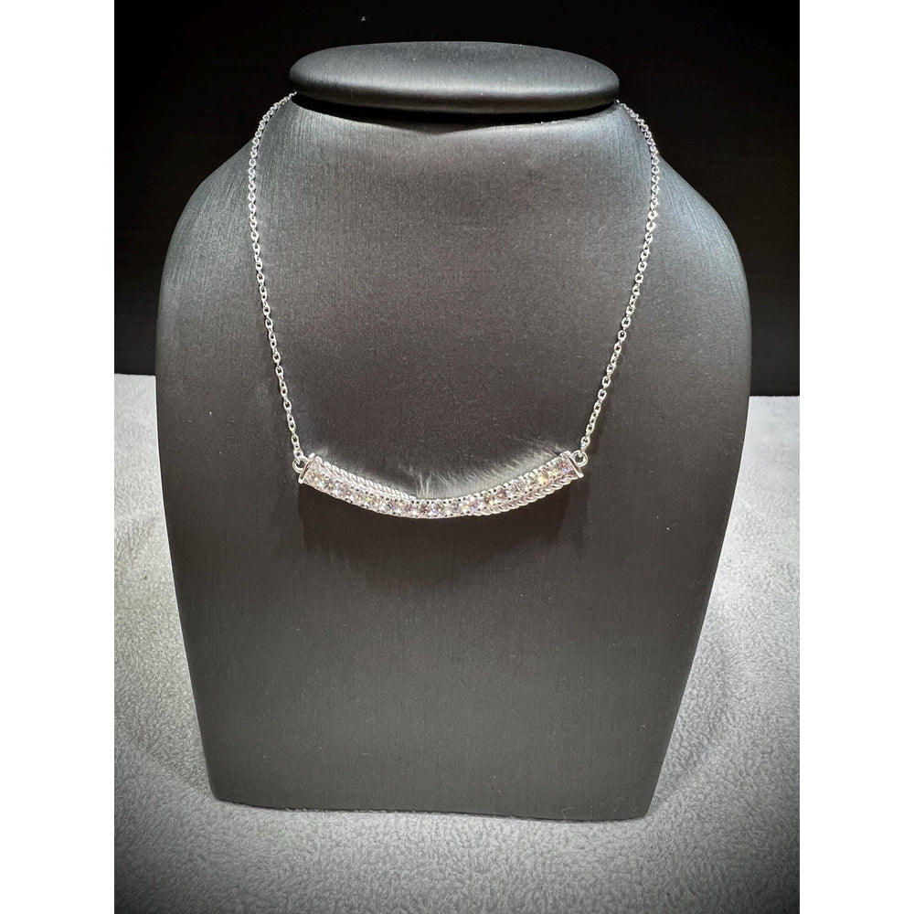 Diamond Bar Necklace / Diamond Necklace / Diamond 0.77 Carat Necklace / Diamond Bar / Diamond Pendant