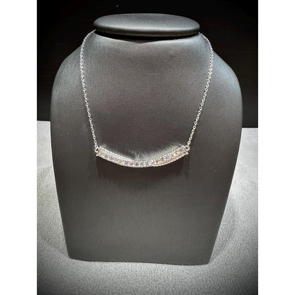 Diamond Bar Necklace / Diamond Necklace / Diamond 0.77 Carat Necklace / Diamond Bar / Diamond Pendant