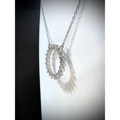 Diamond Circle Necklace / Diamond Necklace / Diamond 1.64 Carat Necklace / Diamond Circle / Diamond Circle Pendant