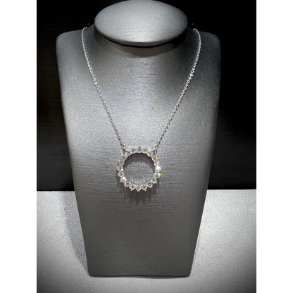 Diamond Circle Necklace / Diamond Necklace / Diamond 1.64 Carat Necklace / Diamond Circle / Diamond Circle Pendant