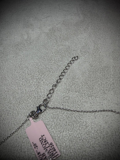 Round Lab Grown Diamond Solitaire Necklace 1.25ct: Sterling Silver 18”-20”