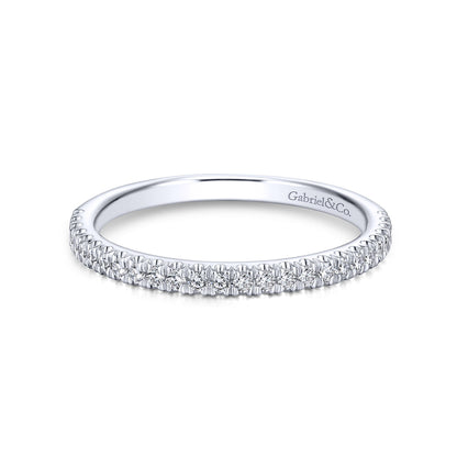 14K White Gold Matching Wedding Band