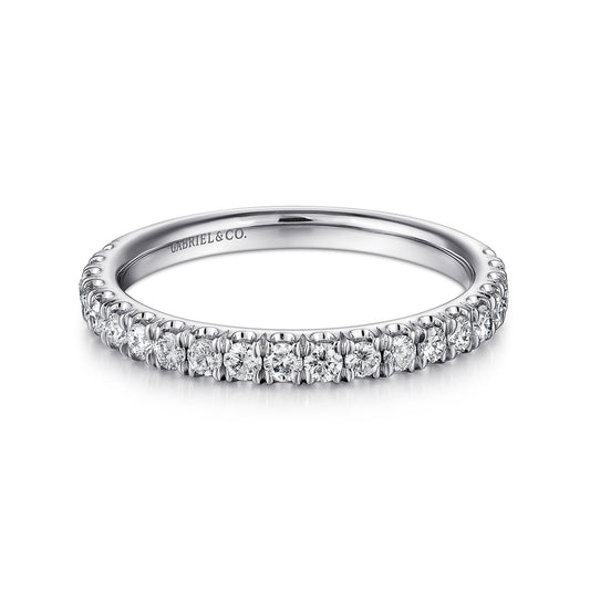 14K White Gold Matching Wedding Band