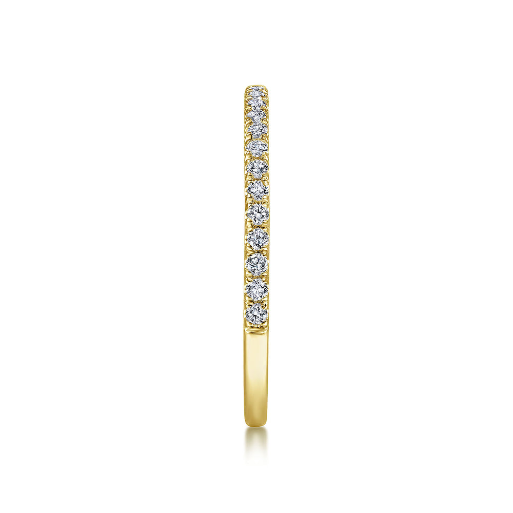 14K Yellow Gold Diamond Matching Wedding Band