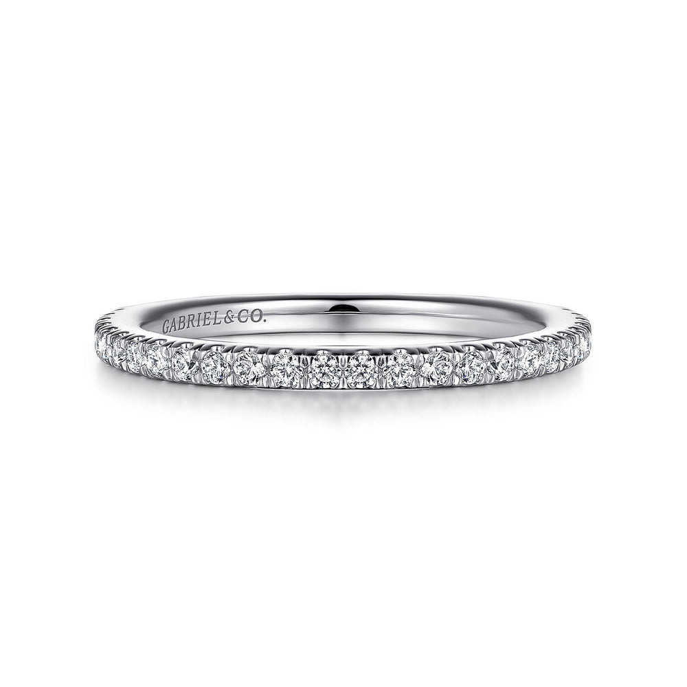 14K White Gold Diamond Matching Wedding Band