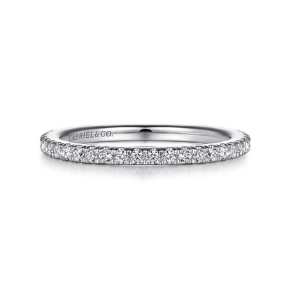 14K White Gold Diamond Matching Wedding Band