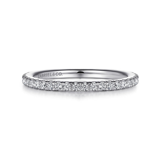14K White Gold Diamond Matching Wedding Band