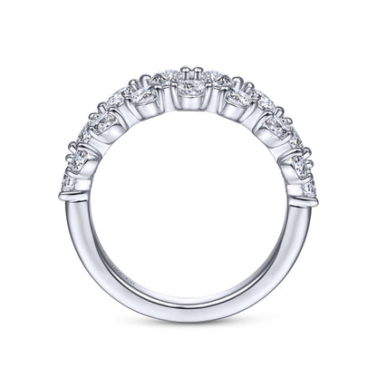 14K White Gold Matching Wedding Band