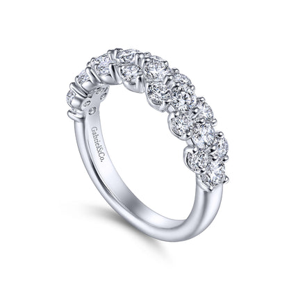 14K White Gold Matching Wedding Band