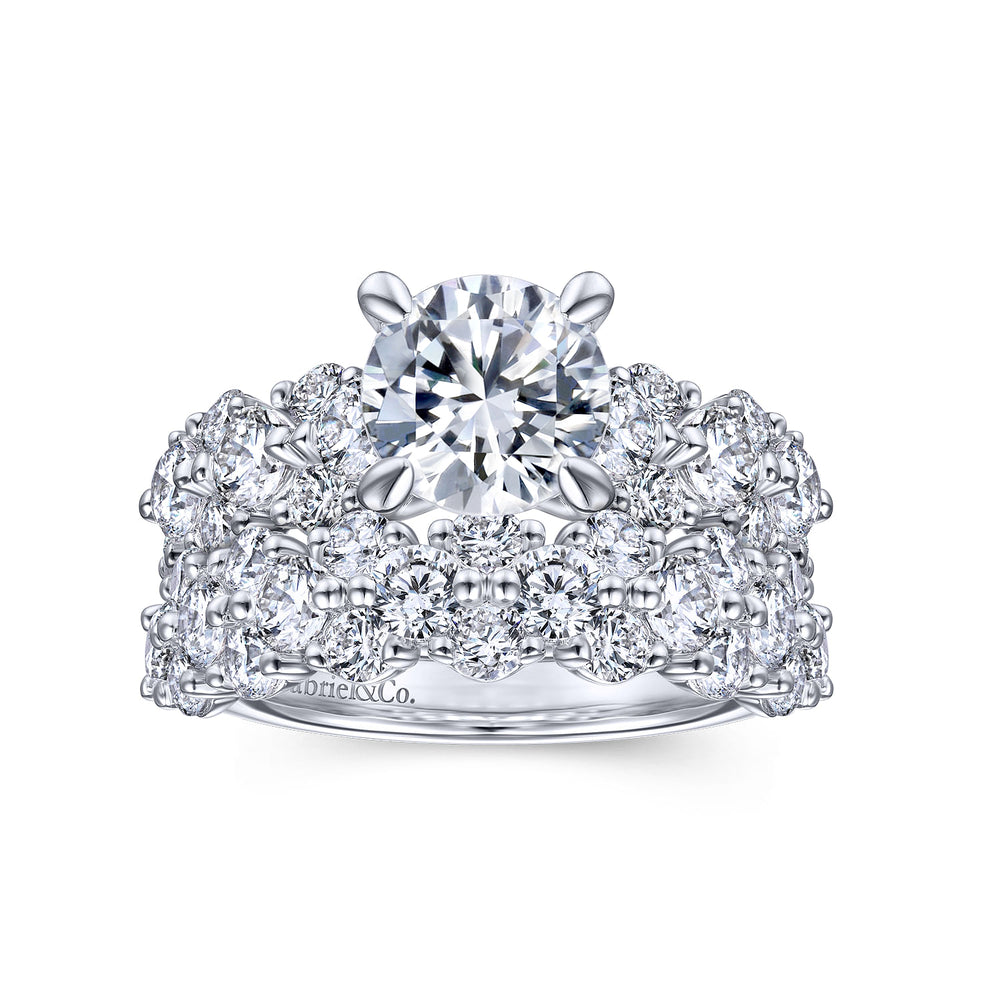 14K White Gold Matching Wedding Band