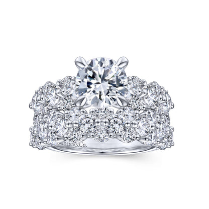 14K White Gold Matching Wedding Band