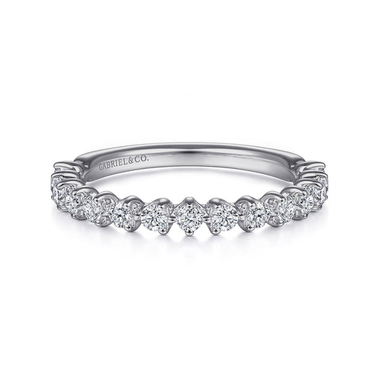 14K White Gold Diamond Matching Wedding Band