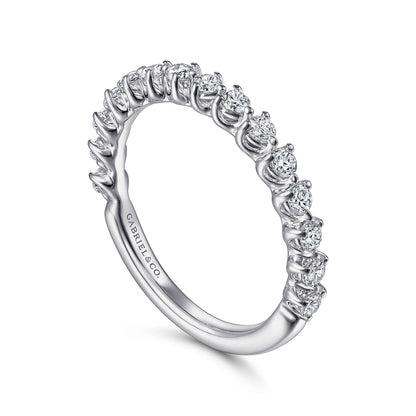 14K White Gold Diamond Matching Wedding Band