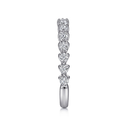 14K White Gold Diamond Matching Wedding Band