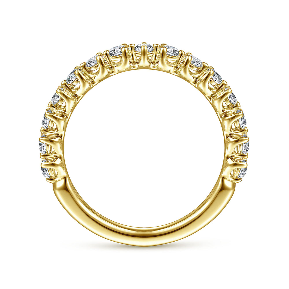 14K Yellow Gold Diamond Matching Wedding Band