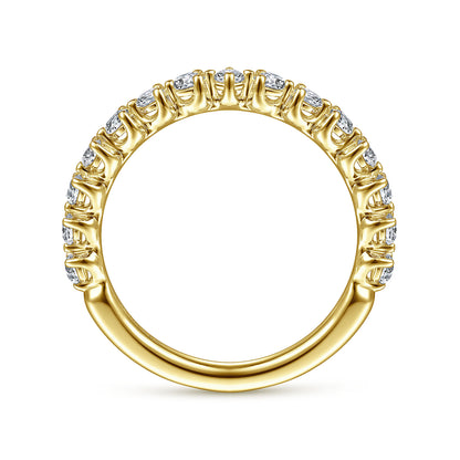 14K Yellow Gold Diamond Matching Wedding Band