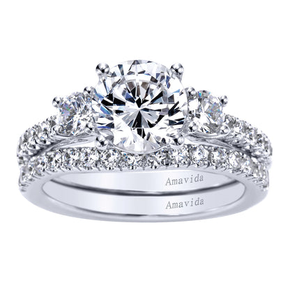 18K White Gold   Matching Wedding Band