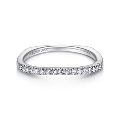 14K White Gold Diamond Matching Wedding Band