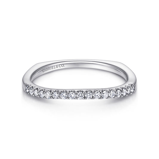 14K White Gold Diamond Matching Wedding Band