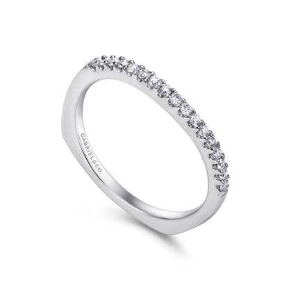 14K White Gold Diamond Matching Wedding Band