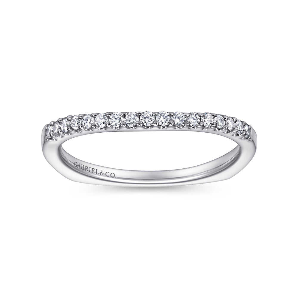 14K White Gold Diamond Matching Wedding Band