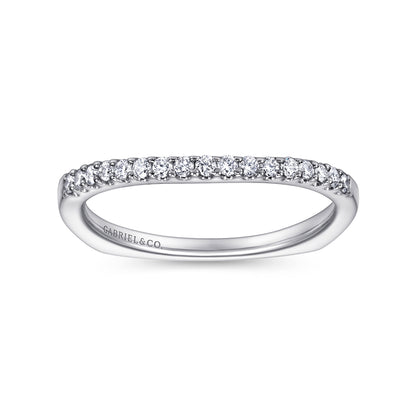 14K White Gold Diamond Matching Wedding Band
