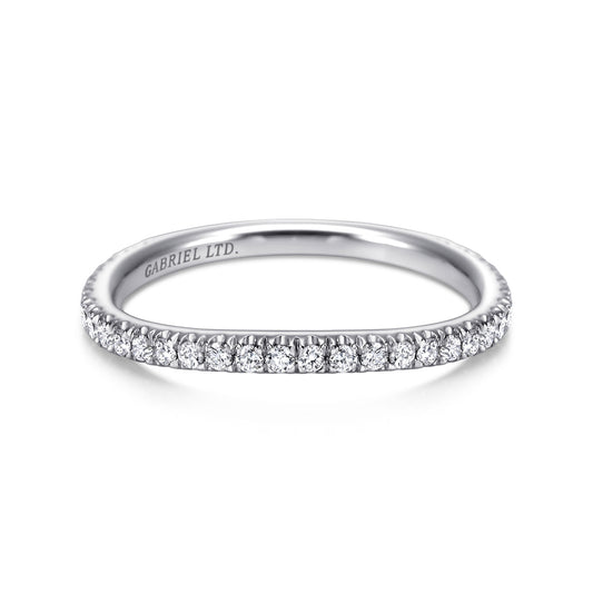 18K White Gold  Matching Wedding Band