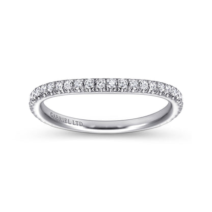 18K White Gold  Matching Wedding Band