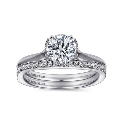 18K White Gold  Matching Wedding Band