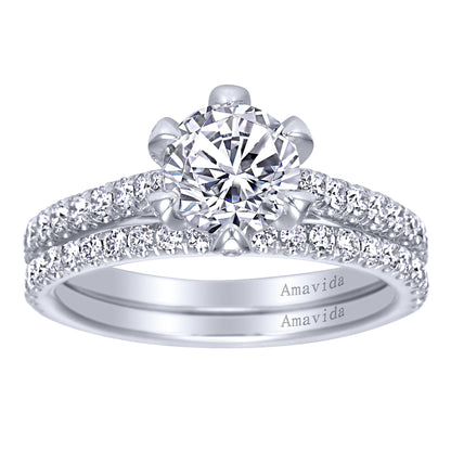 18K White Gold   Matching Wedding Band