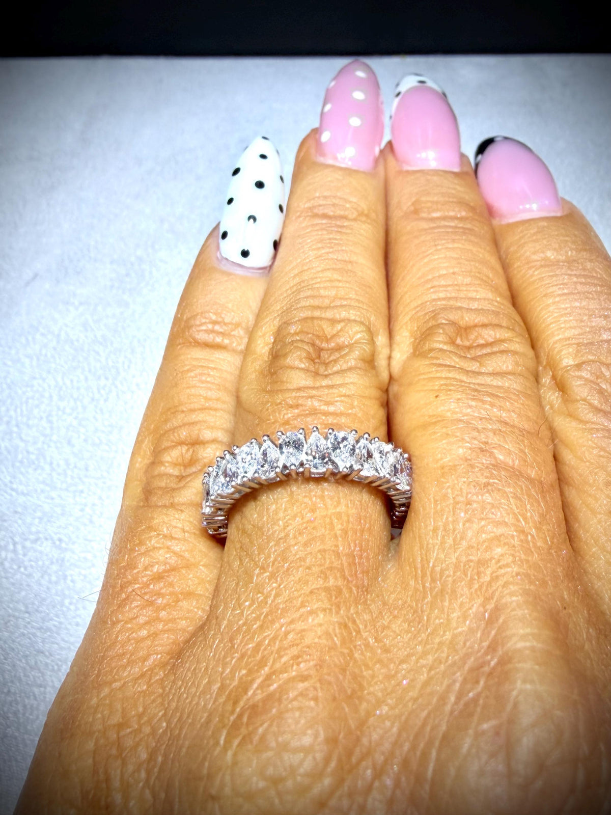 14K Lab Grown Pear Shape Diamond Ring 2.00ct tw.