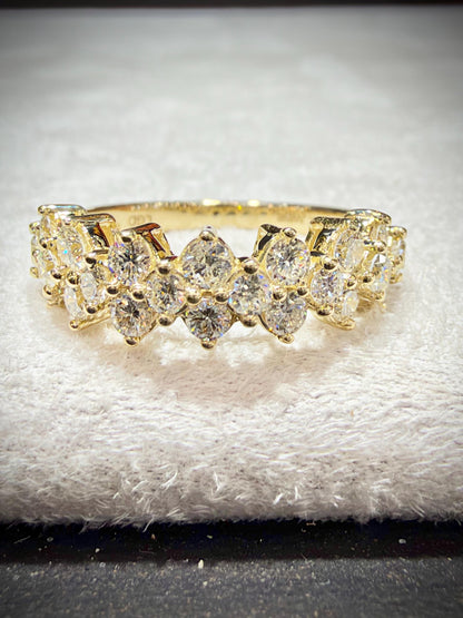 10K Lab Grown Diamond Ring 1.00 Carat tw.