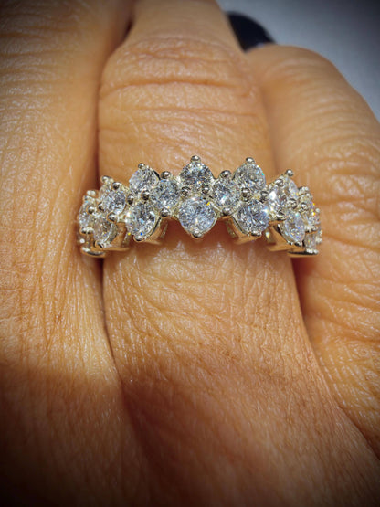 10K Lab Grown Diamond Ring 1.00 Carat tw.