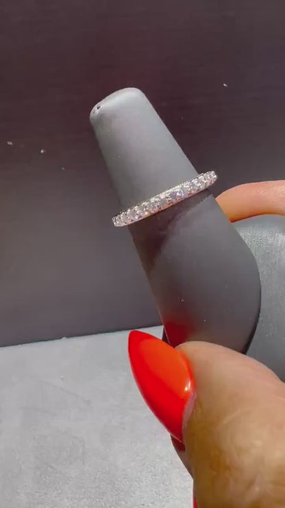 14K White & Rose Gold Diamond Eternity Band - Verragio Renaissance 920W